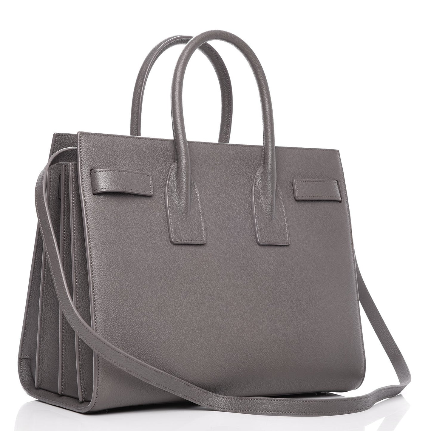 Grained Calfskin Small Sac De Jour Fog