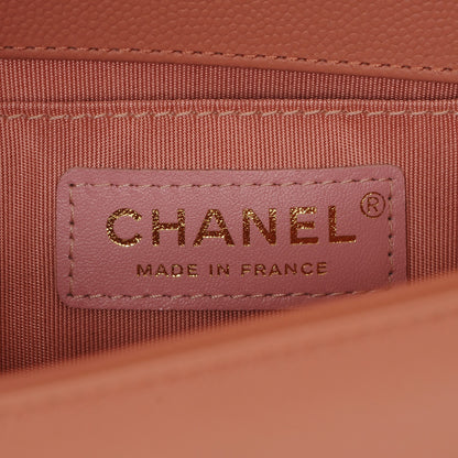 Chanel Caviar Quilted Small Boy Flap Powder Pink 6 of 7