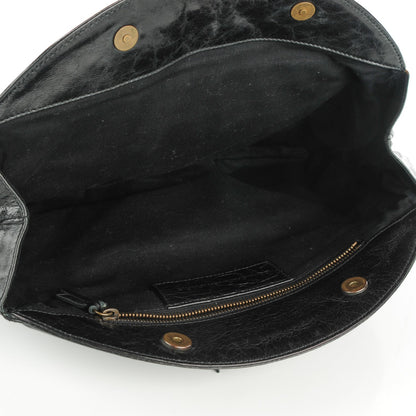 Balenciaga Chevre Oval Clutch Black 5 of 7