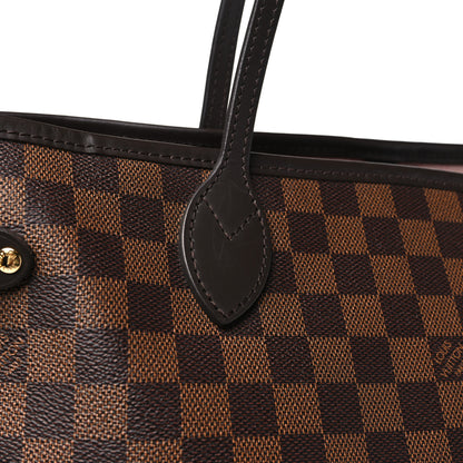 Louis Vuitton Damier Ebene Neo Neverfull MM Rose Ballerine 10 of 11
