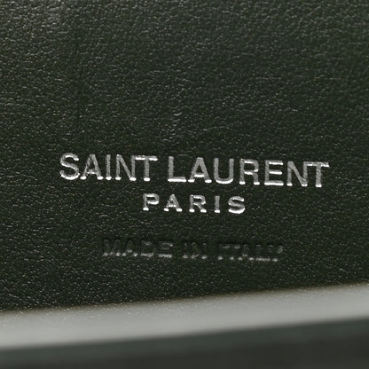 Saint Laurent Calfskin Crocodile Embossed Nano Sac De Jour Dark Green 6 of 10