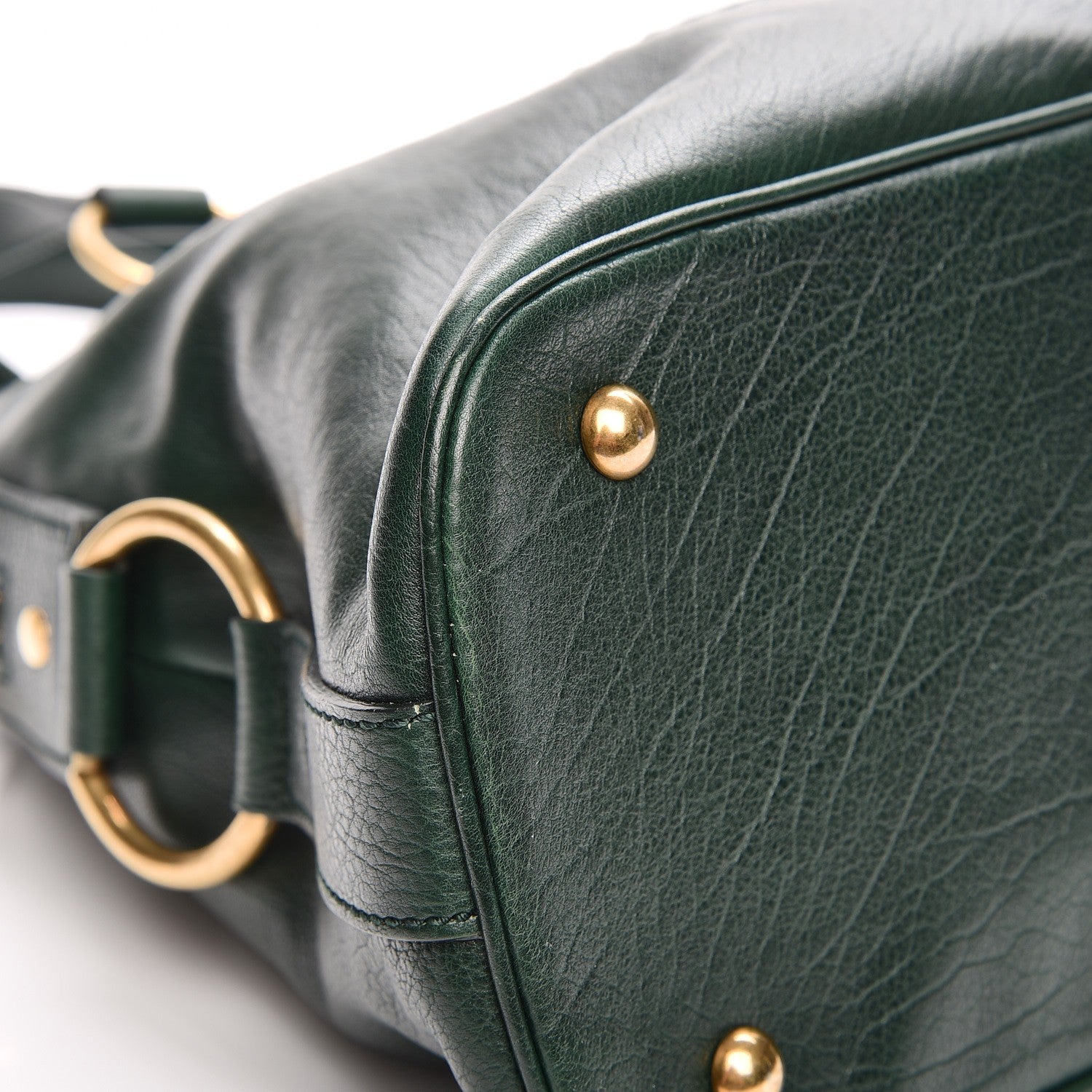 Saint Laurent Calfskin Large Muse Green 9 of 10