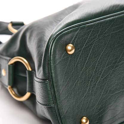 Saint Laurent Calfskin Large Muse Green 9 of 10