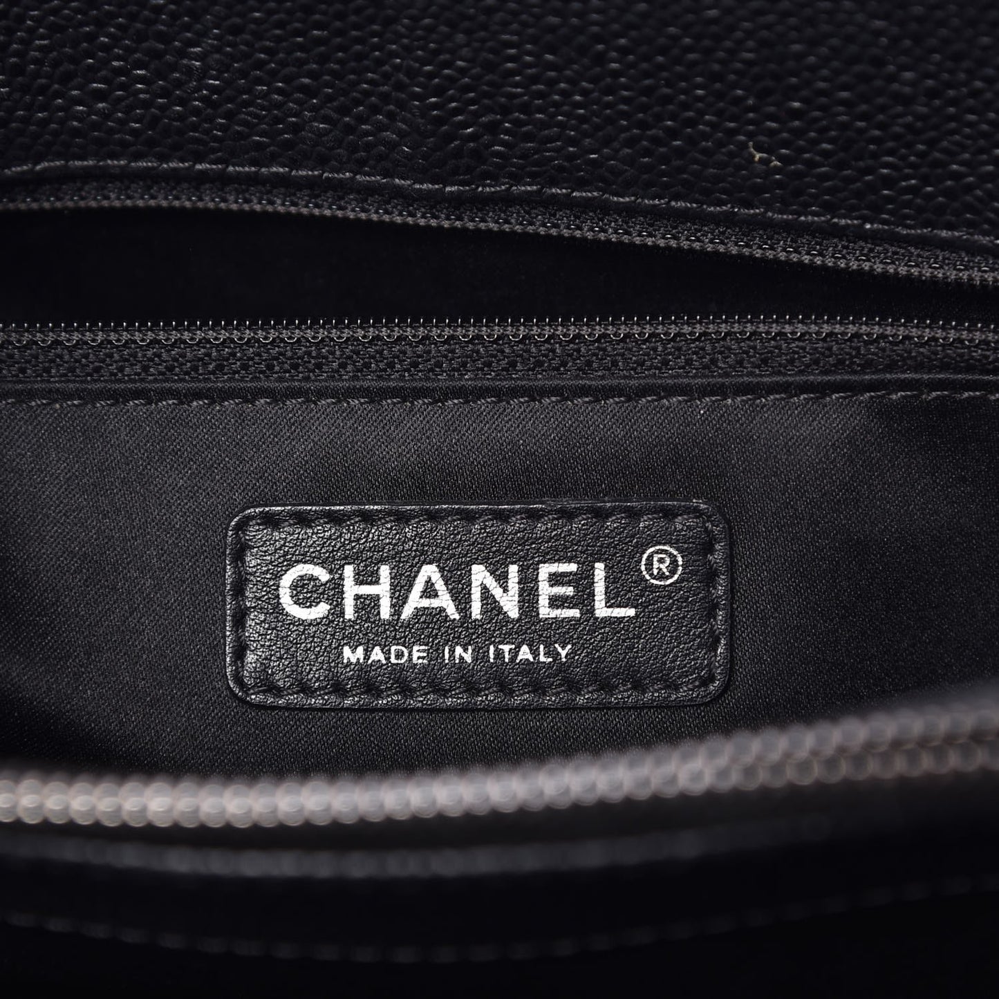 Caviar Quilted Grand Shopping Tote GST Black