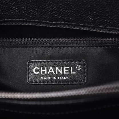 Chanel Caviar Quilted Grand Shopping Tote GST Black 7 of 10