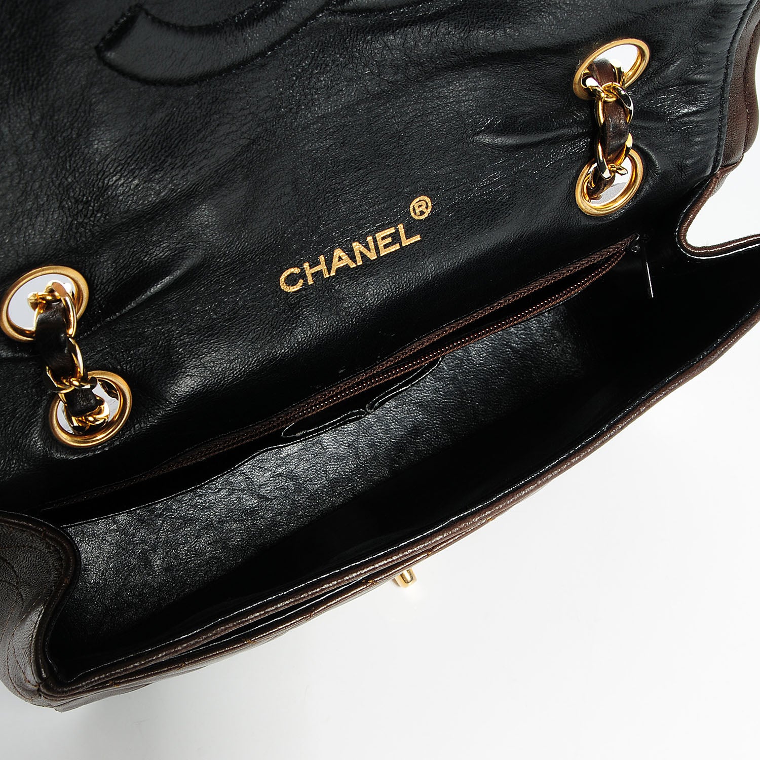 Chanel Quilted Lambskin Small Single Flap Brown 5 of 9