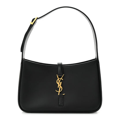 Saint Laurent SAINT LAURENT Smooth Calfskin Le 5 A 7 Hobo Black 1 of 10