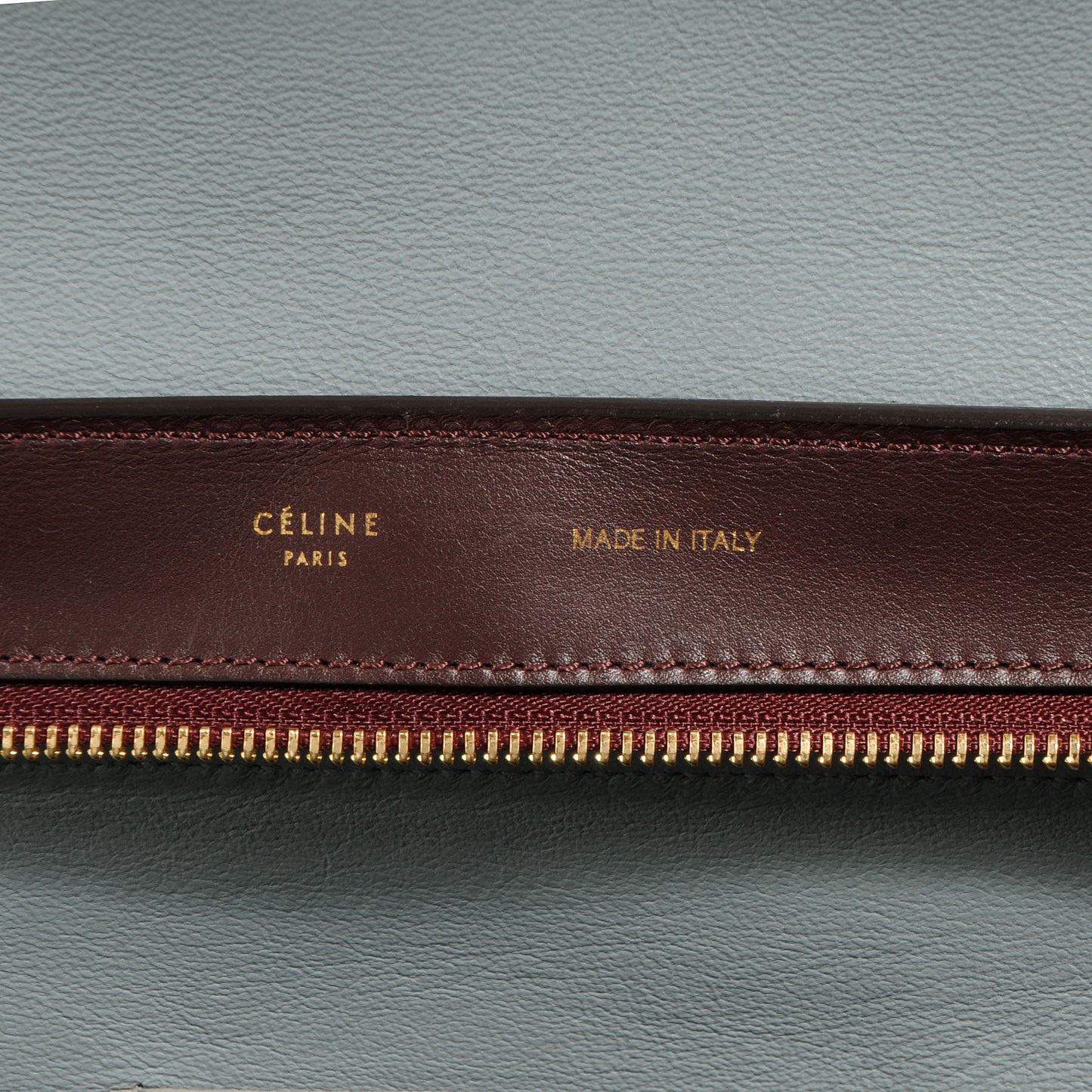 Calfskin and Suede Small Tri-Color Trapeze Grey