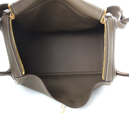 Hermes Taurillon Clemence Lindy 30 Etoupe 5 of 14