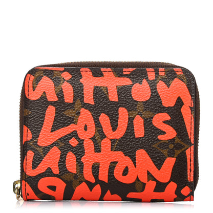 Louis Vuitton Monogram Graffiti Zippy Coin Purse Orange 1 of 8