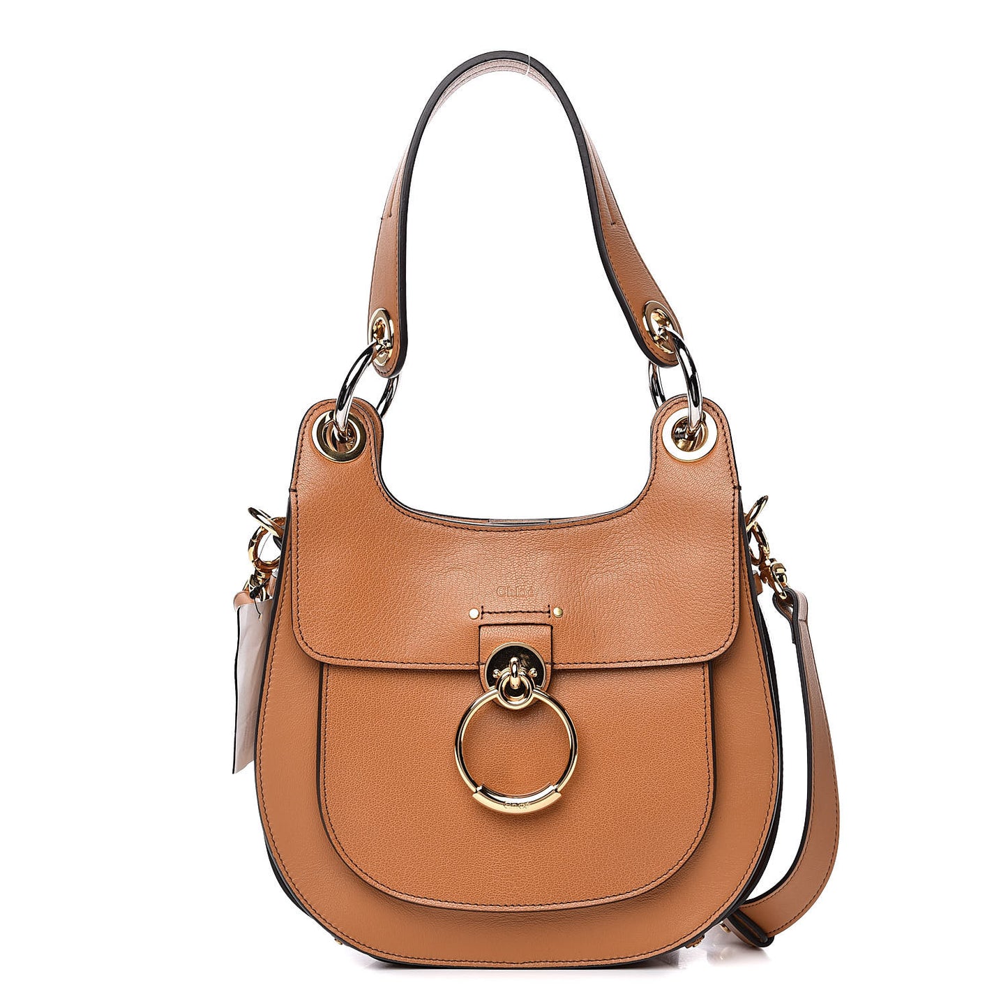 Calfskin Medium Tess Hobo Autumnal Brown