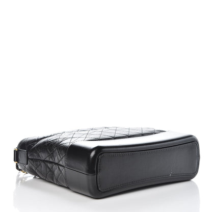 Chanel Aged Calfskin Quilted Large Gabrielle Hobo Black 5 of 9