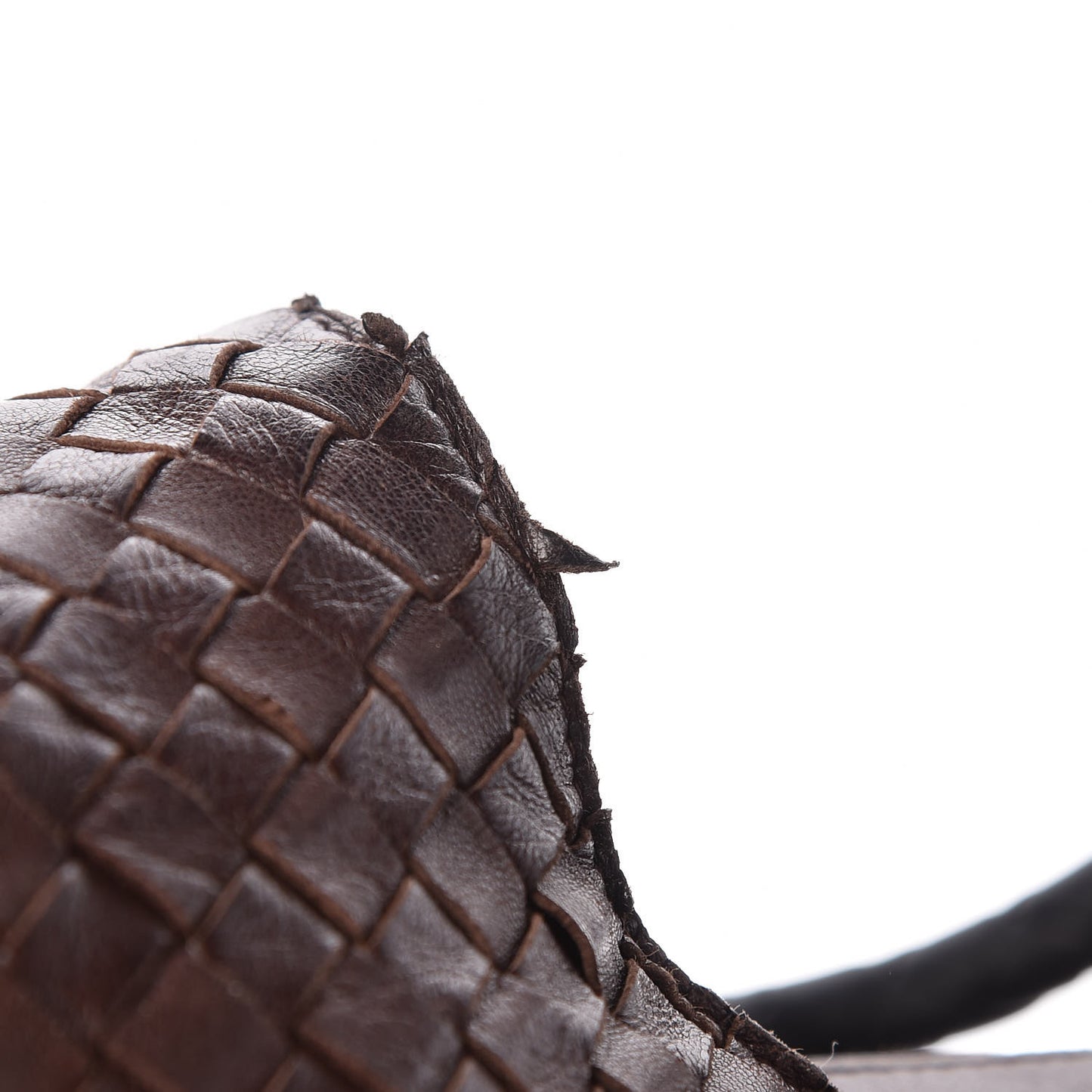 Nappa Intrecciato Shoulder Bag Brown