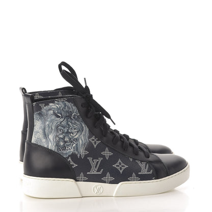 Louis Vuitton Savane Monogram Chapman Lion Sneakers 5 Encre 5 of 9