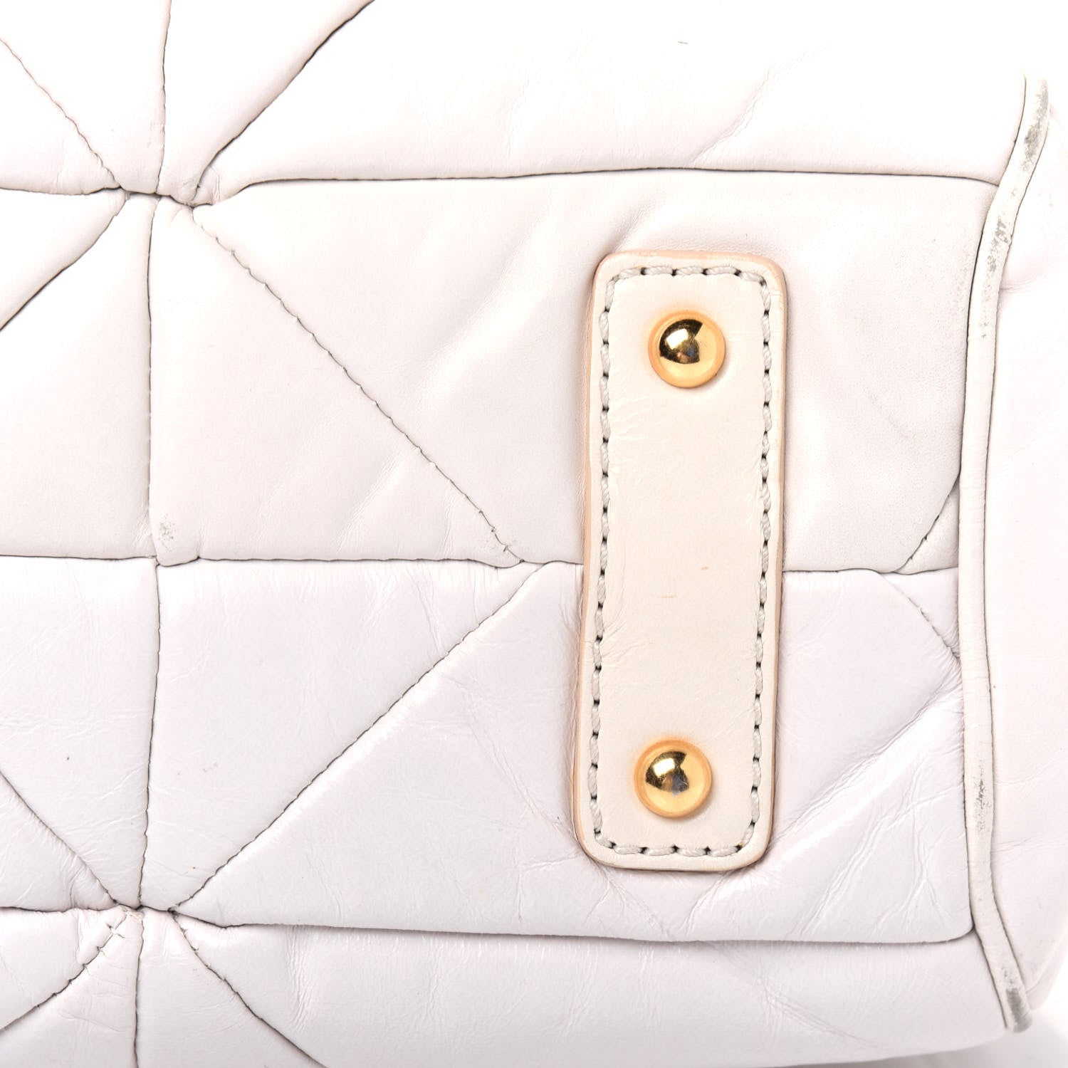 Marc Jacobs Calfskin Quilted Stam White 19 of 37