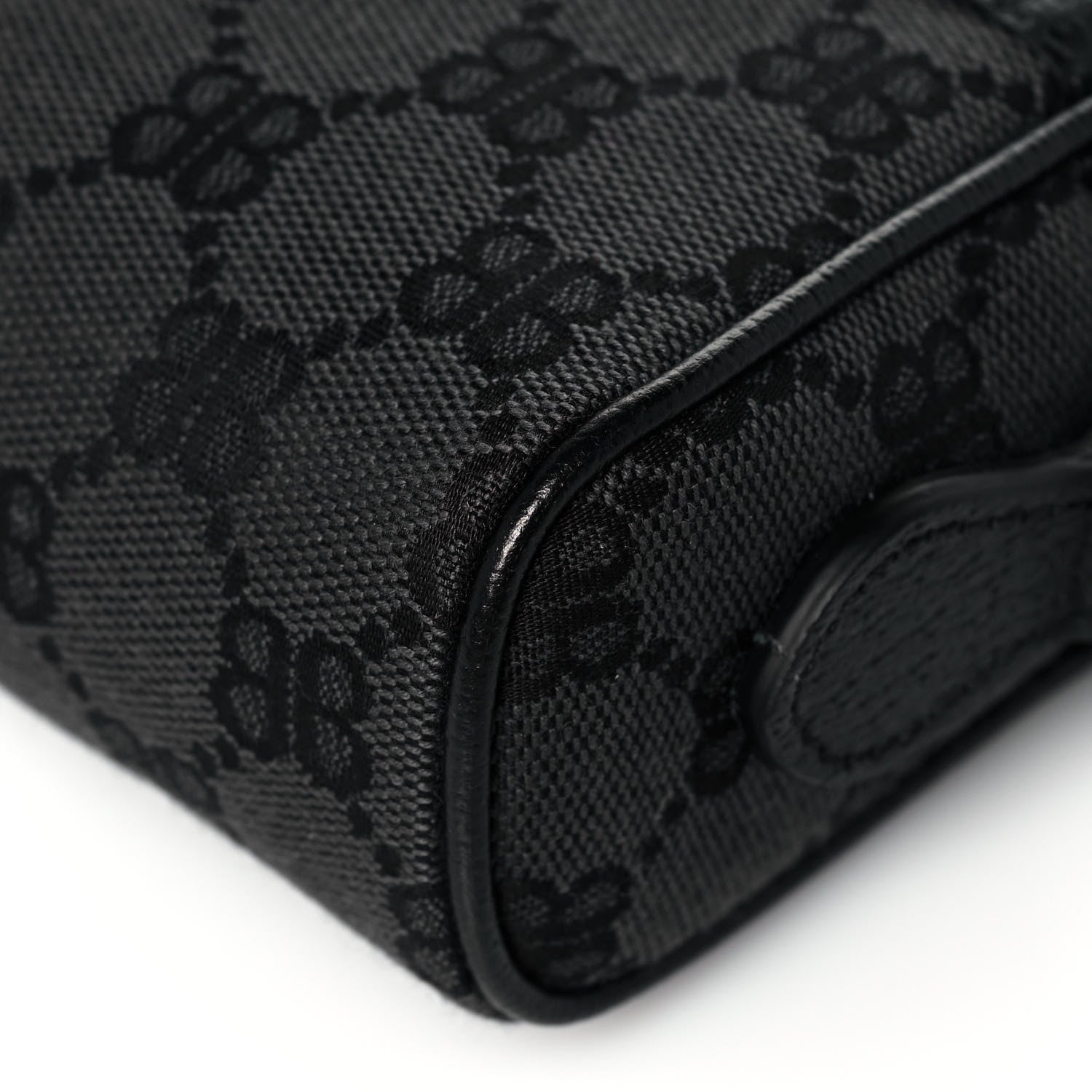 Gucci X BALENCIAGA BB Monogram Web Mini Ophidia Shoulder Bag Black 10 of 13