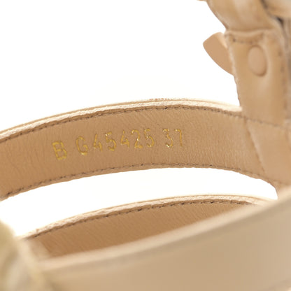 Chanel Lambskin Espadrille Sandals 37 Beige 8 of 8