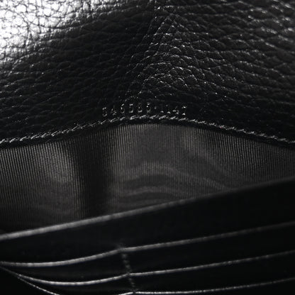 Gucci Dollar Calfskin GG Supreme Monogram Petite GG Marmont Wallet Chain Bag Black Beige Ebony 7 of 11