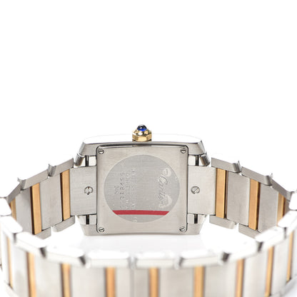 Cartier Stainless Steel 18K Yellow Gold 25mm Tank Francaise Quartz Watch 4 of 6