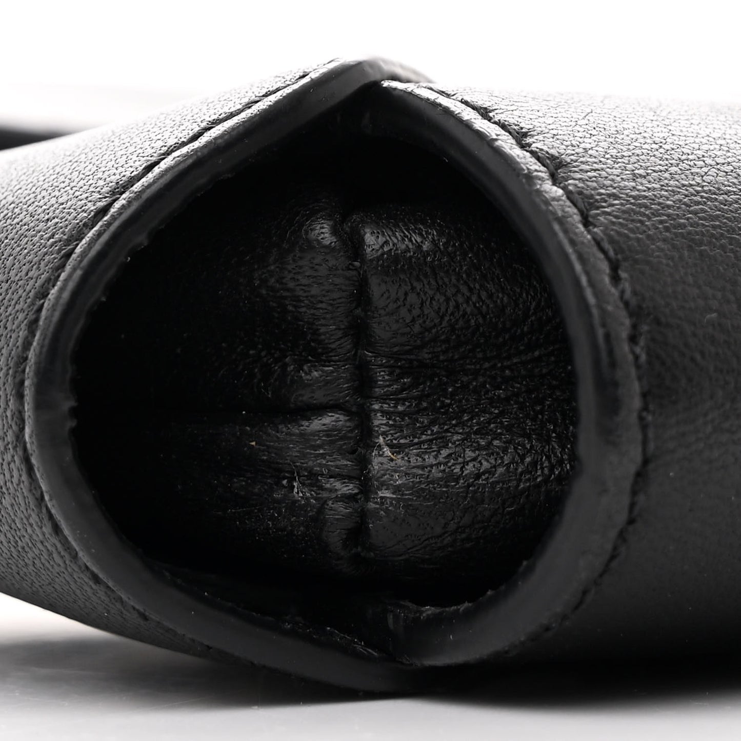 Calfskin Shark Lock Chain Bag Black