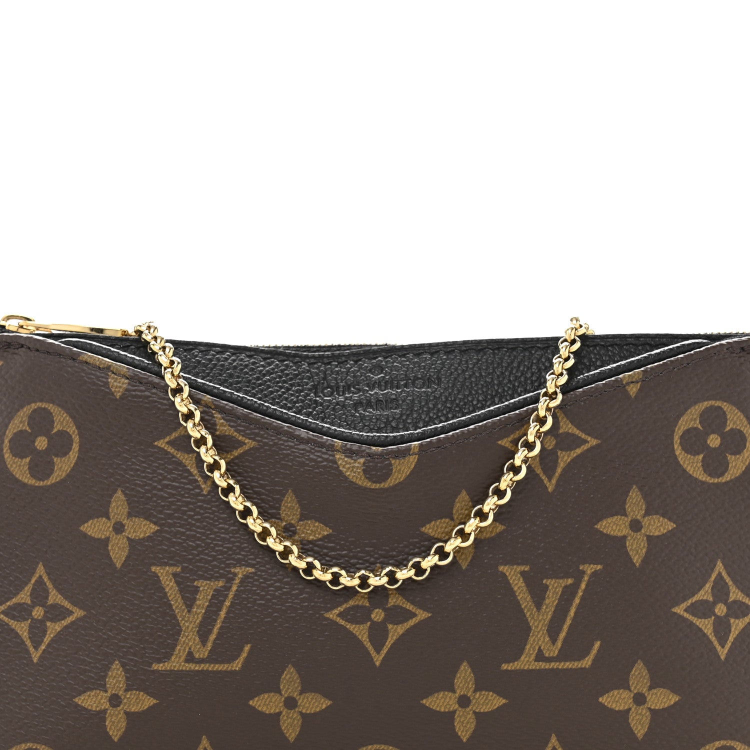 Louis Vuitton Monogram Pallas Clutch Black 8 of 11