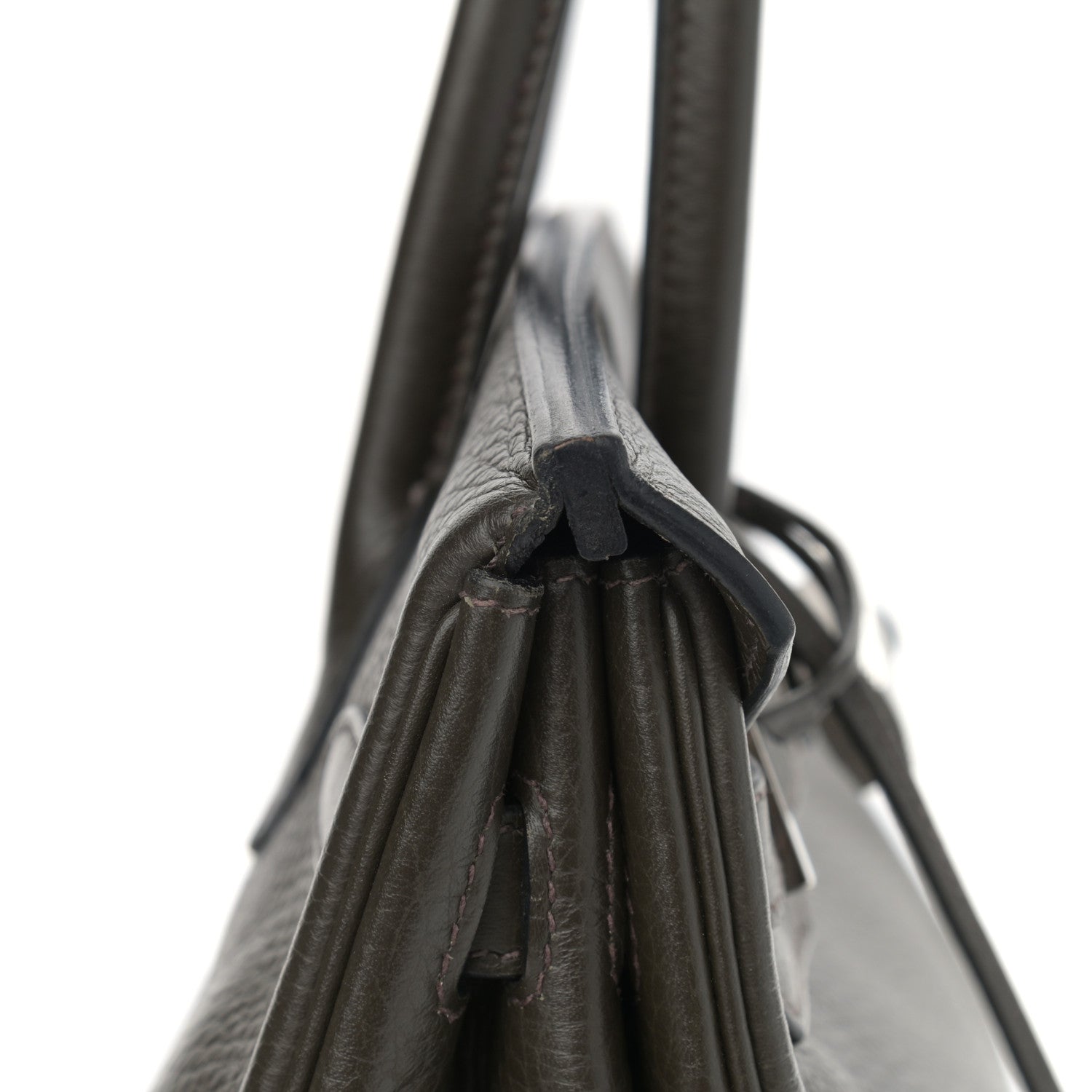 Hermes Taurillon Clemence Birkin 30 Vert Bronze 15 of 15