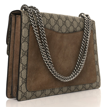 Gucci GG Supreme Monogram Embroidered Carnation Medium Dionysus Shoulder Bag Beige 4 of 11