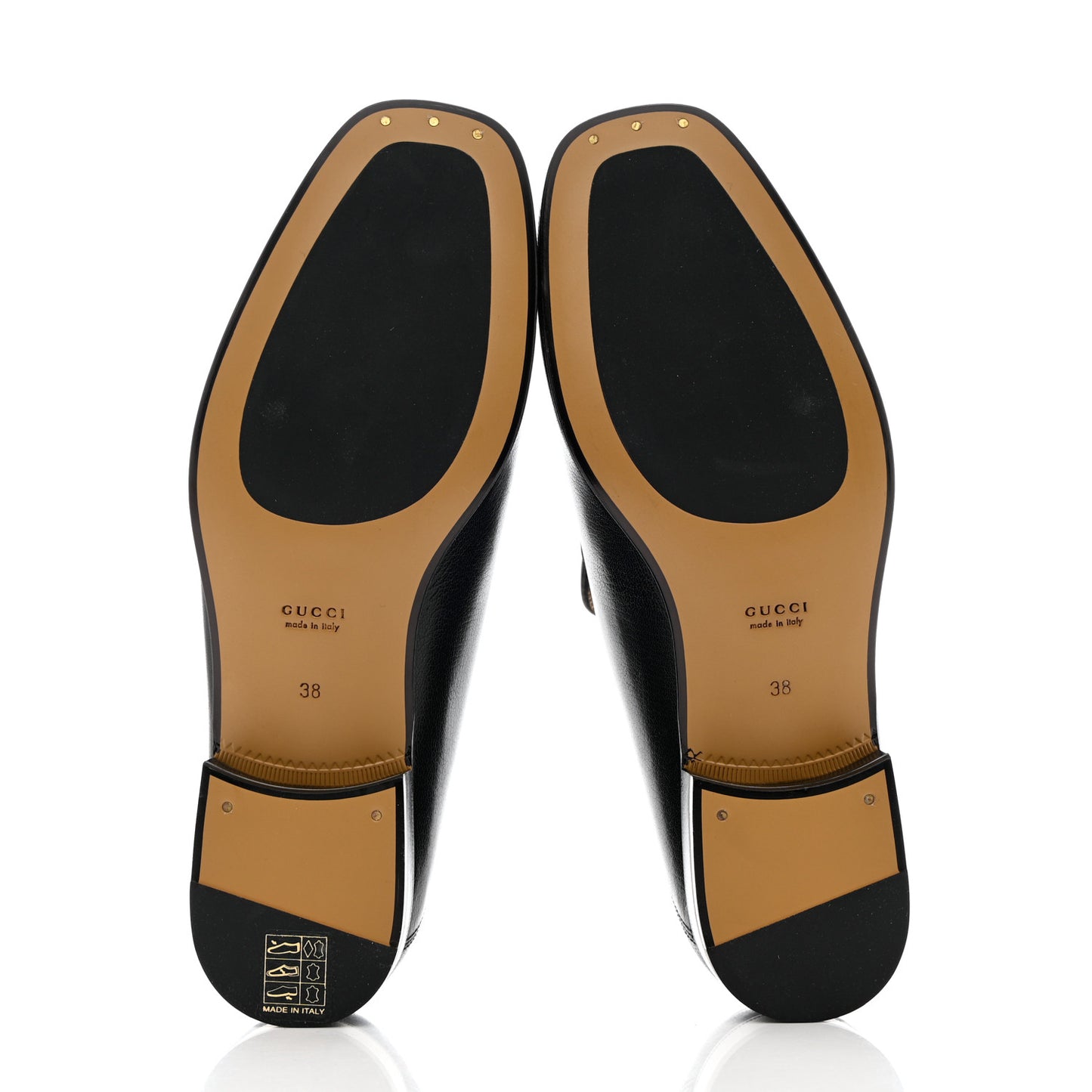 Goatskin Womens Horsebit Mid-Heel Loafers 38 Black