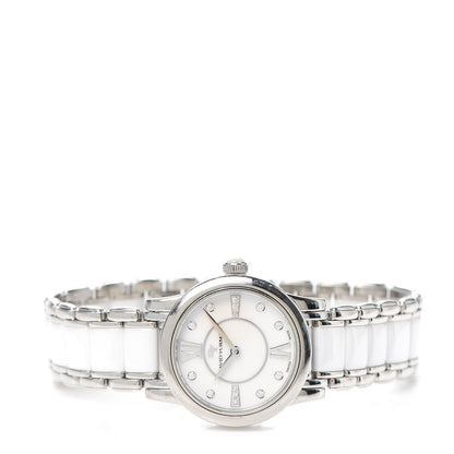 David Yurman Stainless Steel Ceramic Diamond 30mm Classic Quartz Watch White 2 of 7