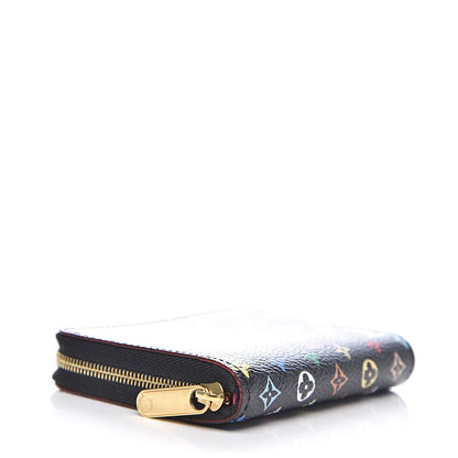 Louis Vuitton Monogram Multicolor Zippy Coin Purse Black Grenade 3 of 5