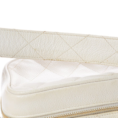 Chanel Caviar Quilted Camera Case White 28 of 28