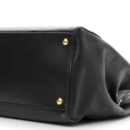 Fendi Vitello Elite Regular 2Jours Tote Black 10 of 17