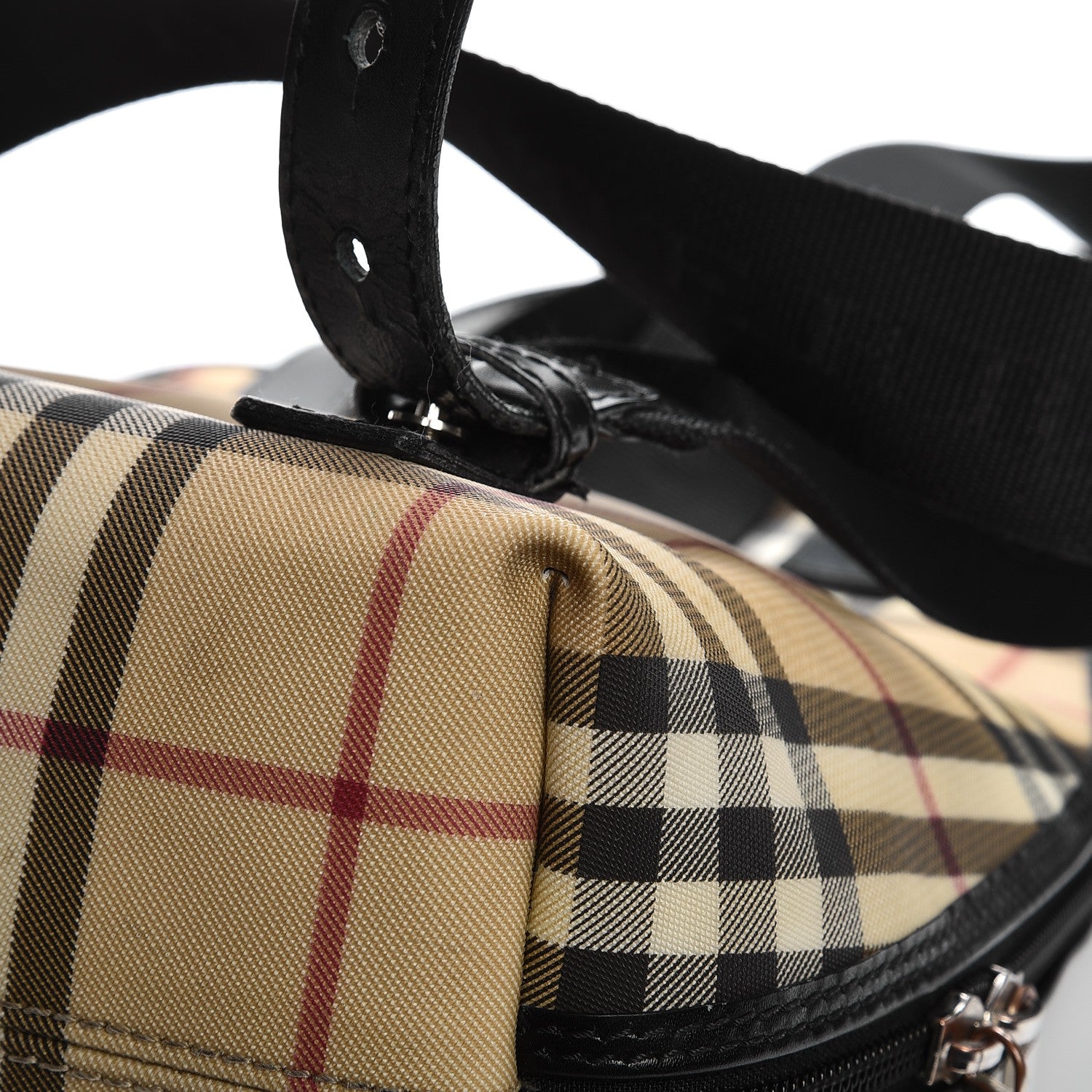 Burberry Canvas House Check Backpack Black 18 of 18