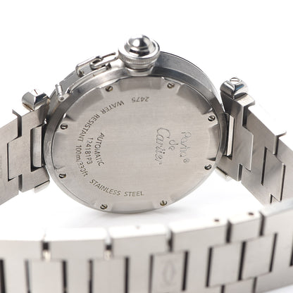 Cartier Stainless Steel 35mm Pasha C Big Date Automatic Watch Pink 4 of 5
