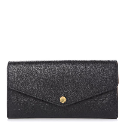Louis Vuitton Empreinte Sarah Wallet NM Black 1 of 8