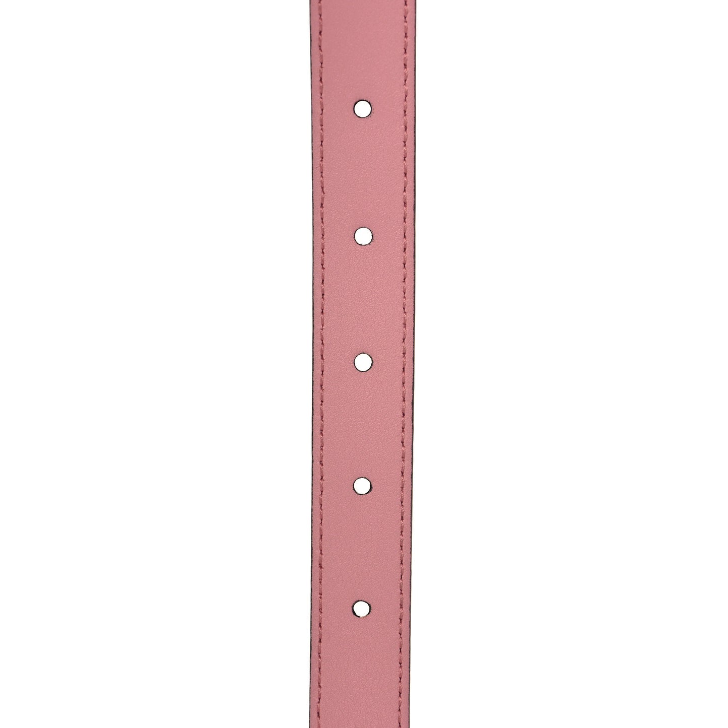 Moon Calfskin Palladium Double G 20mm Belt 75 30 Wild Rose