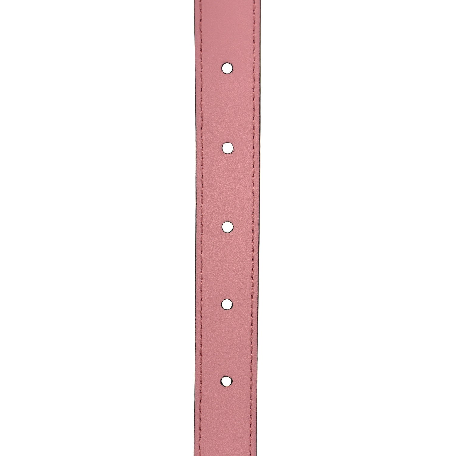 Gucci Moon Calfskin Palladium Double G 20mm Belt 75 30 Wild Rose 5 of 6