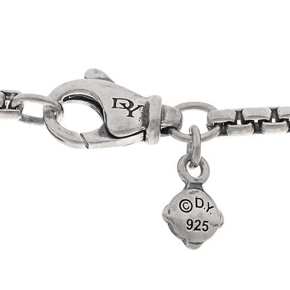 David Yurman Sterling Silver Black Ceramic Belmont Station Necklace 4 of 4