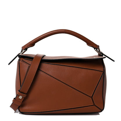 Loewe Calfskin Small Puzzle Bag Tan 1 of 10