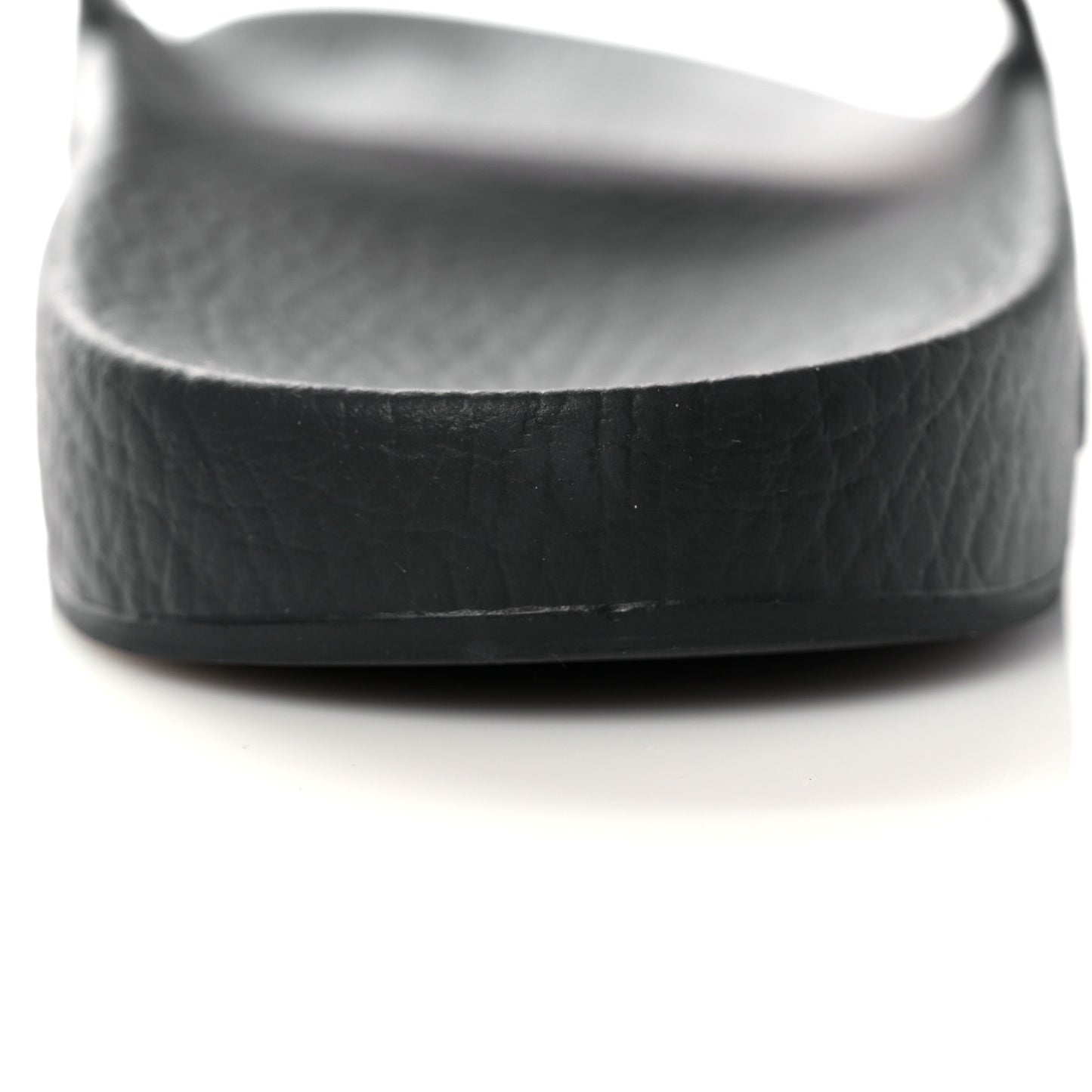 Rubber Matelasse Womens Slide Sandals 41 Black