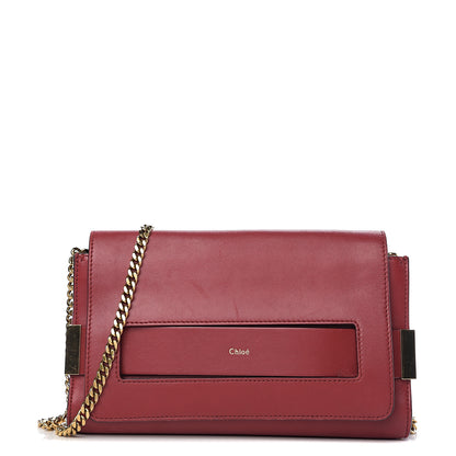 Chloe Lambskin Medium Elle Chain Clutch Red 1 of 10