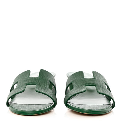 Hermes Epsom Oasis Sandals 38 Vert Cactus 2 of 9