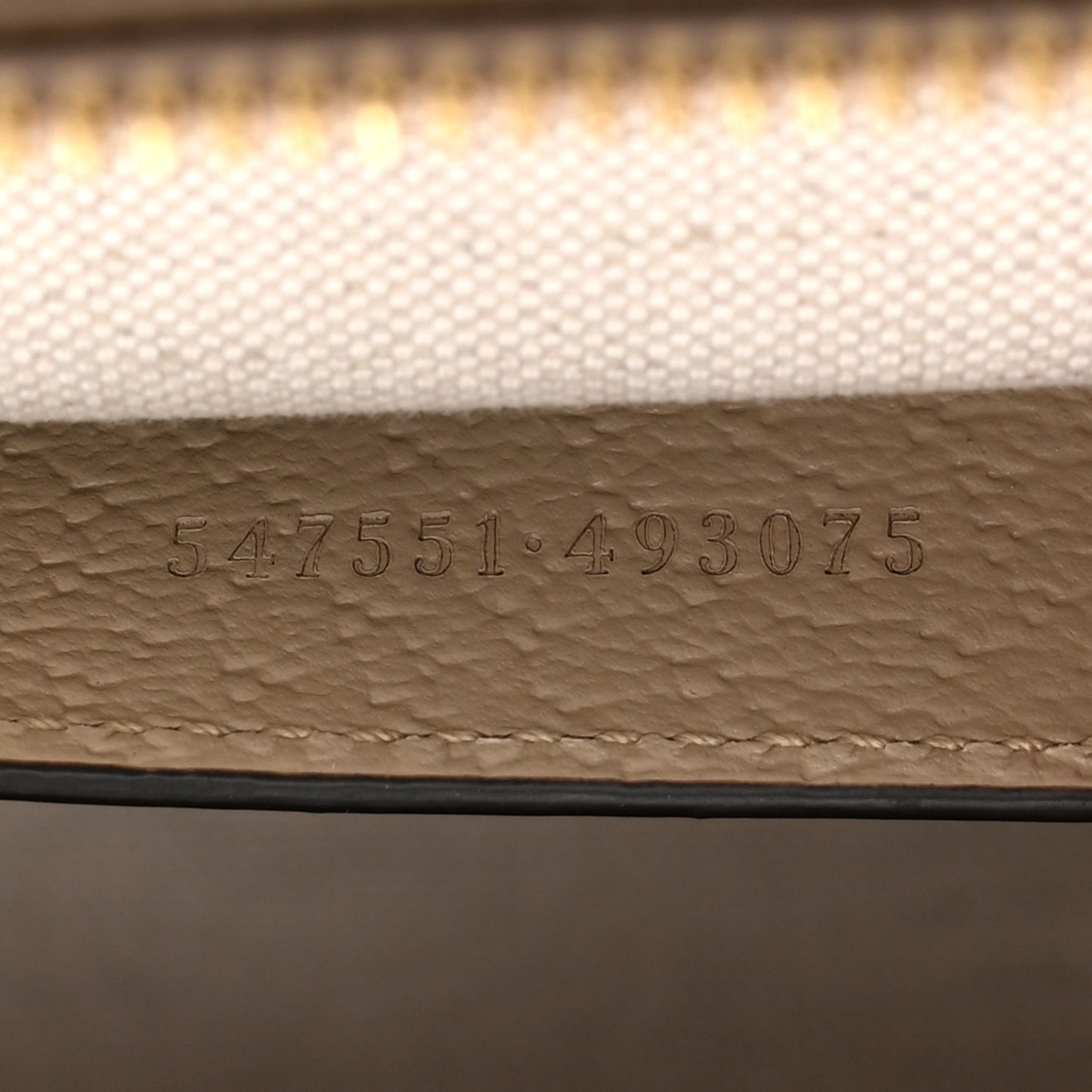 GG Supreme Monogram Textured Dollar Calfskin Web Small Ophidia Tote Bag Beige Mystic White Oatmeal