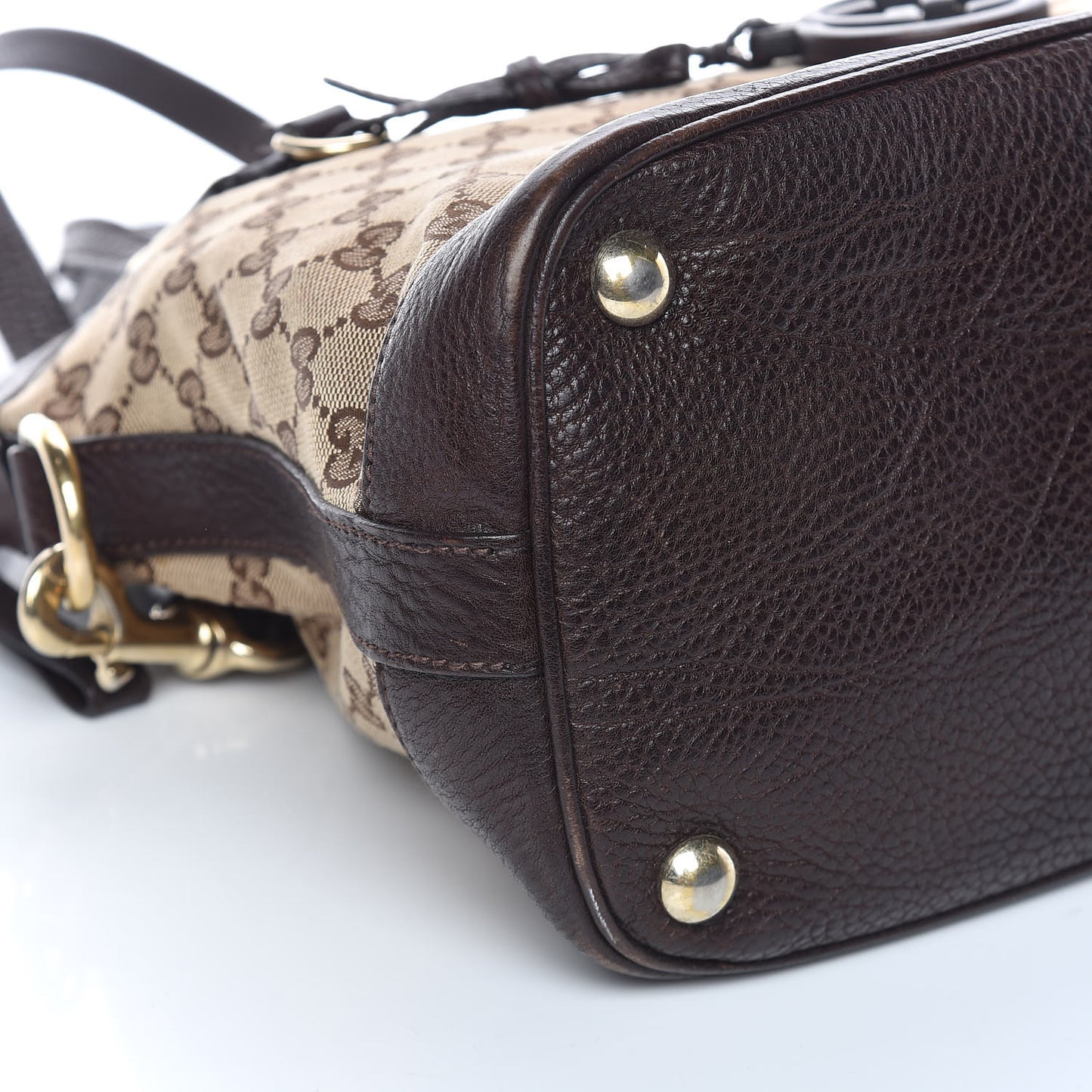 Monogram Medium Top Handle Bag Brown
