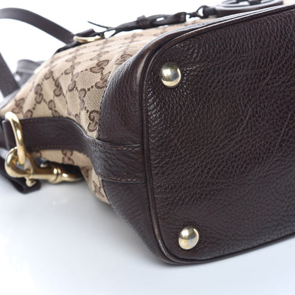 Gucci Monogram Medium Top Handle Bag Brown 6 of 11