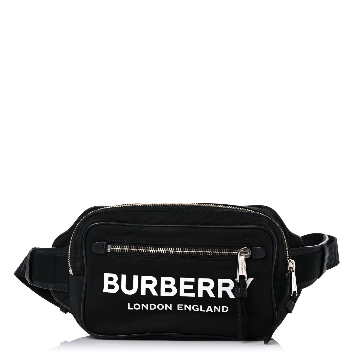 Econyl Logo Print Bum Bag Black