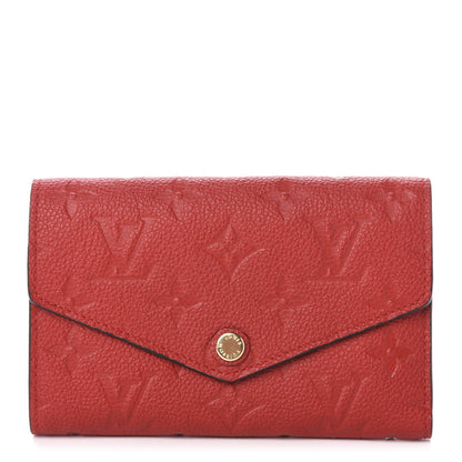 Louis Vuitton Empreinte Compact Curieuse Wallet Cherry 1 of 9