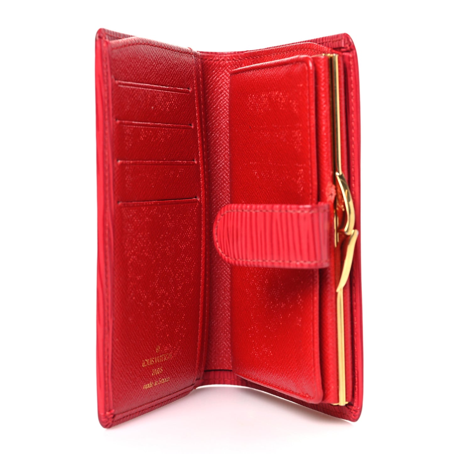 Epi French Purse Wallet Castillan Red