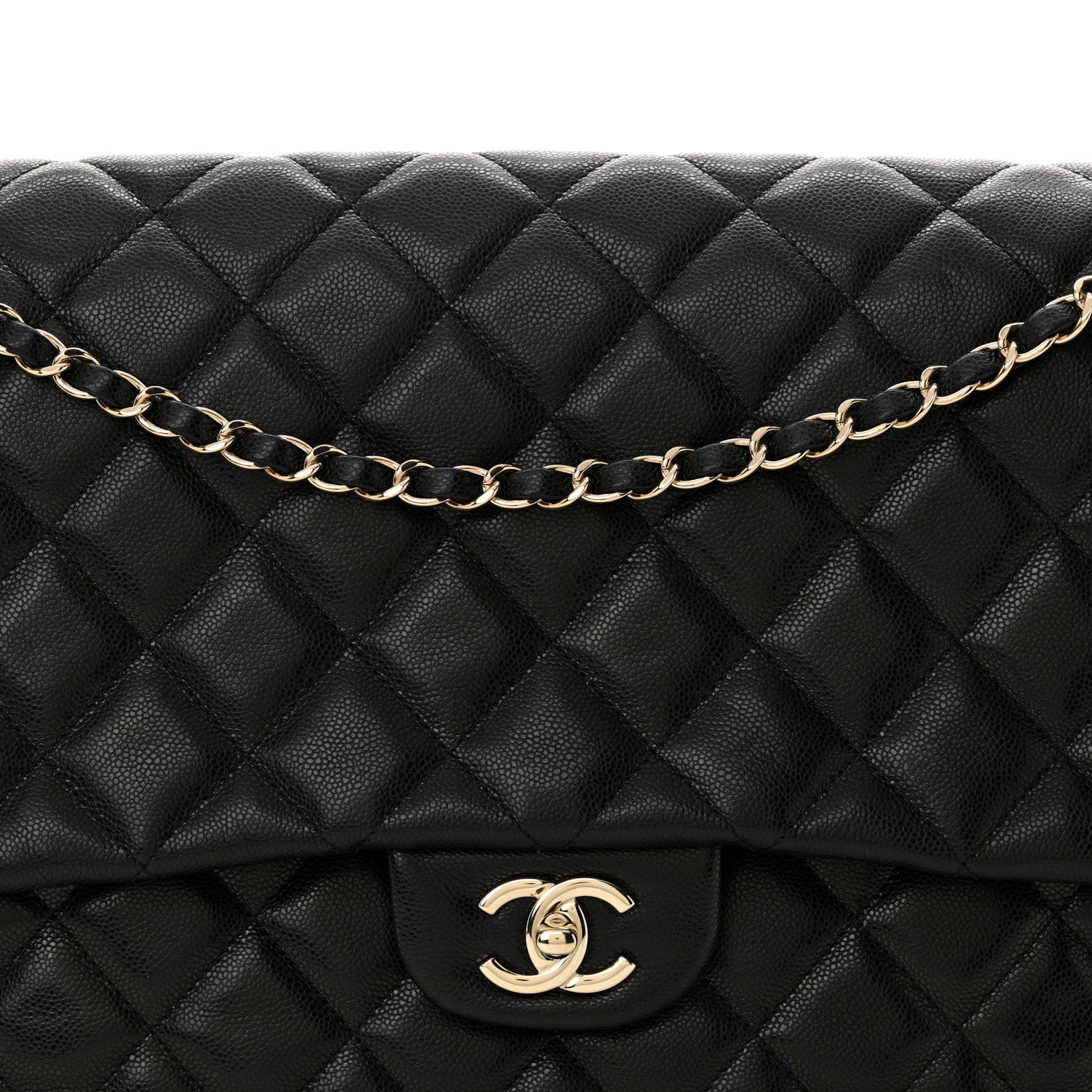 Chanel Caviar Quilted XXL Travel Flap Bag Black 8 of 11