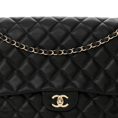 Chanel Caviar Quilted XXL Travel Flap Bag Black 8 of 11